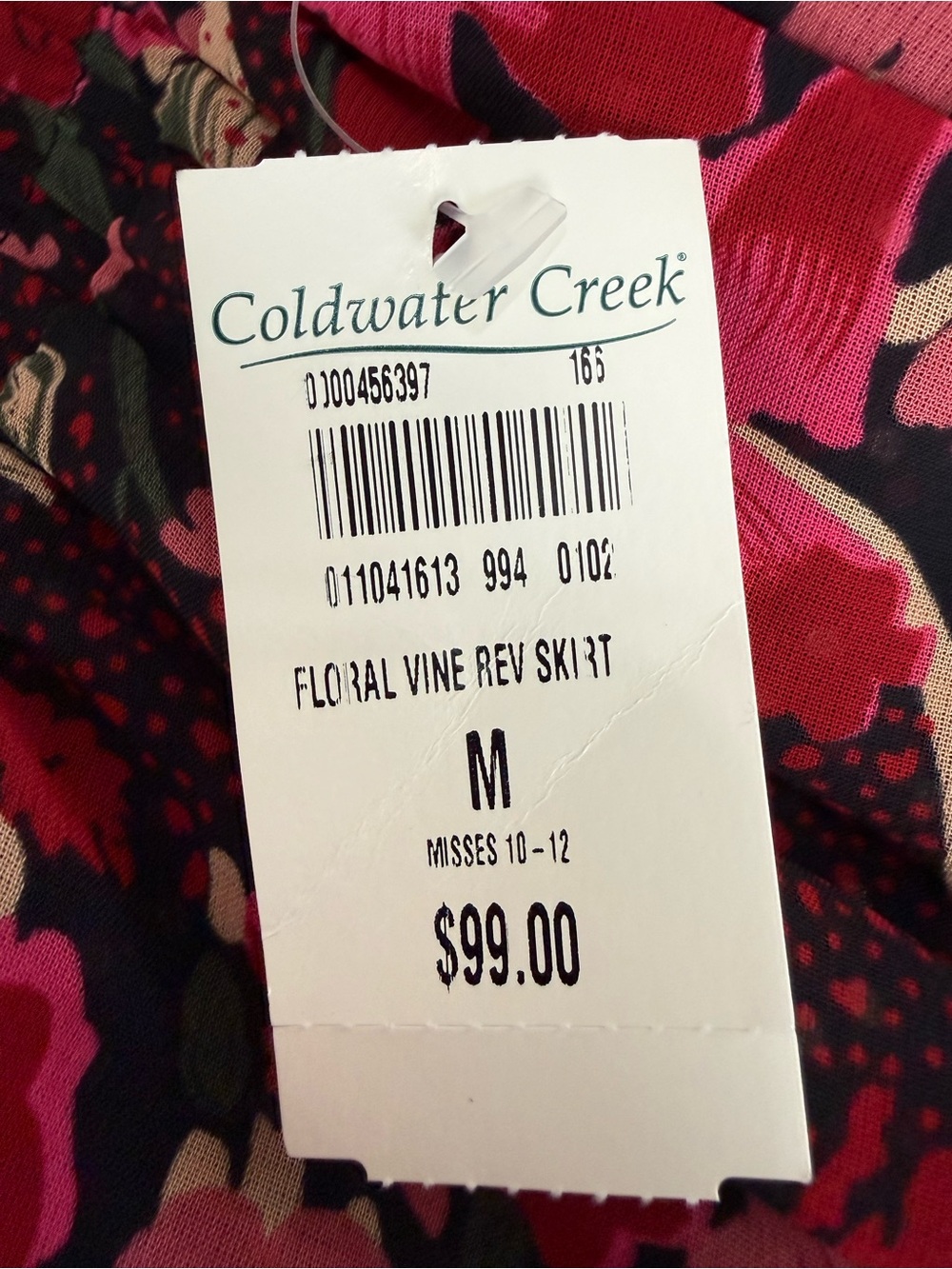 Coldwater Creek Reversible Floral Maxi Skirt NWT Boho Cottagecore Medium - Picture 2 of 8
